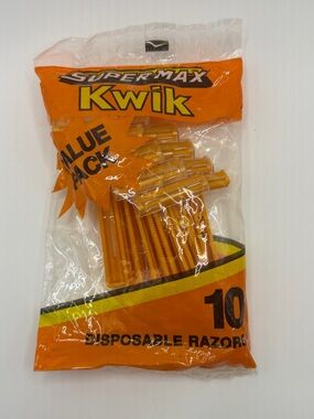 Vintage Orange Disposable Razors - Pack of 10